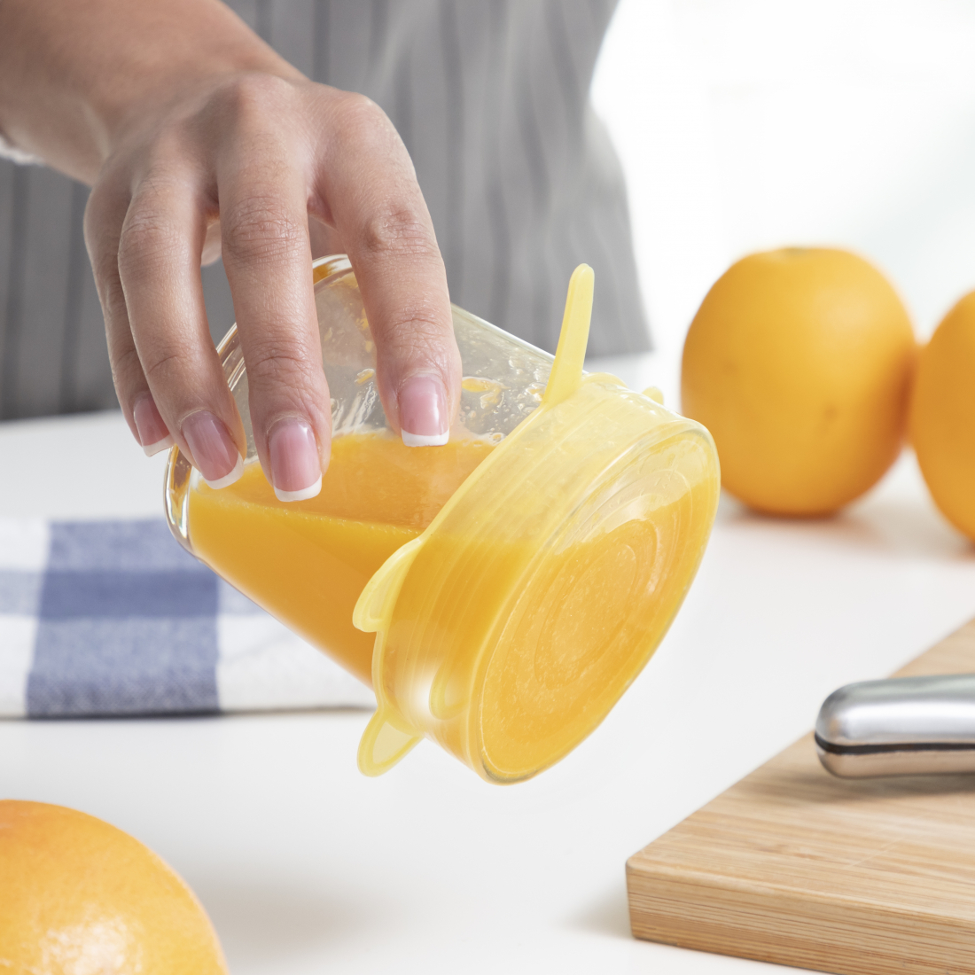 Jeu De 10 Couvercles De Cuisine Réutilisables Et Réglables Lilyd - 10 Pièces