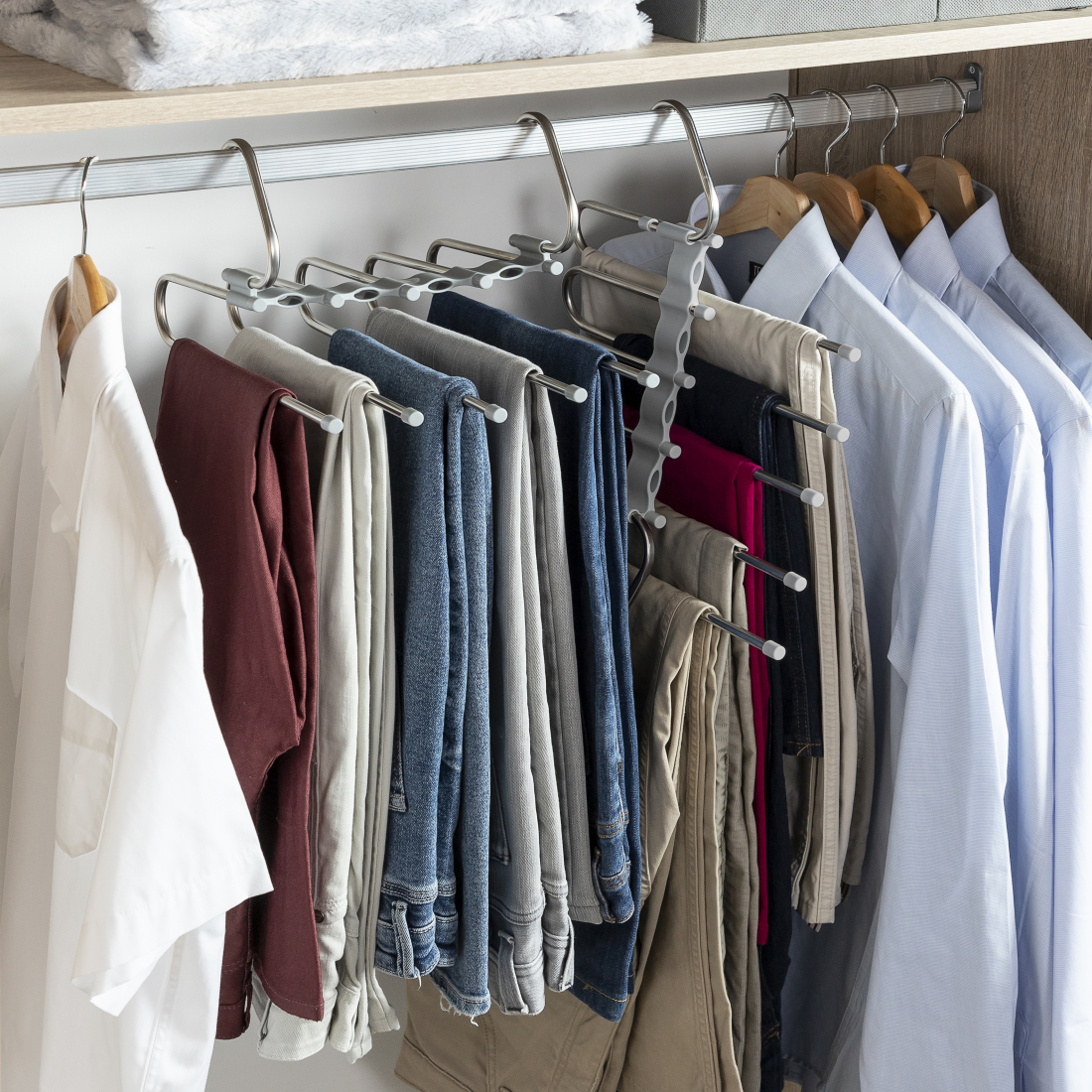 Cintre Multiple Pour Pantalon 5 En 1 Havser