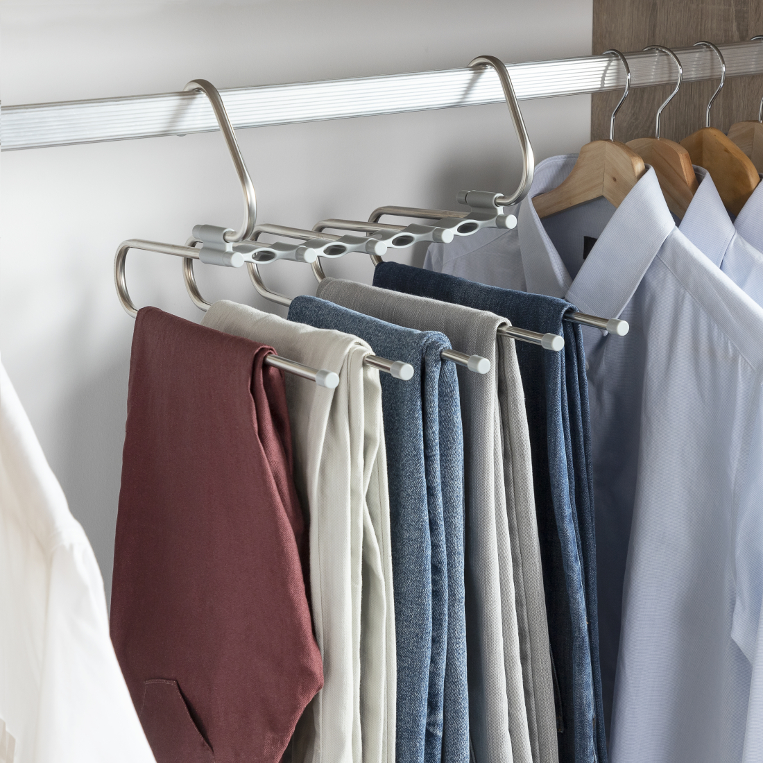 Cintre Multiple Pour Pantalon 5 En 1 Havser