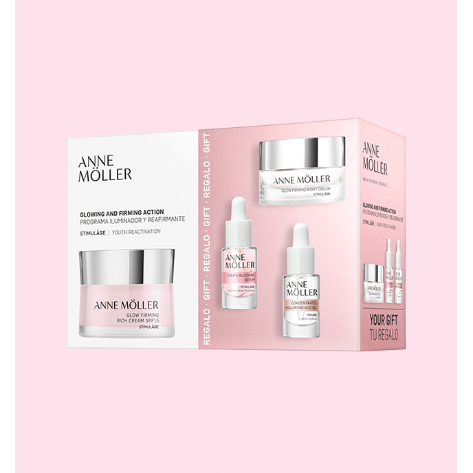 Coffret de soins de la peau 'Stimulâge Glow Firm Rich' - 4 Pièces