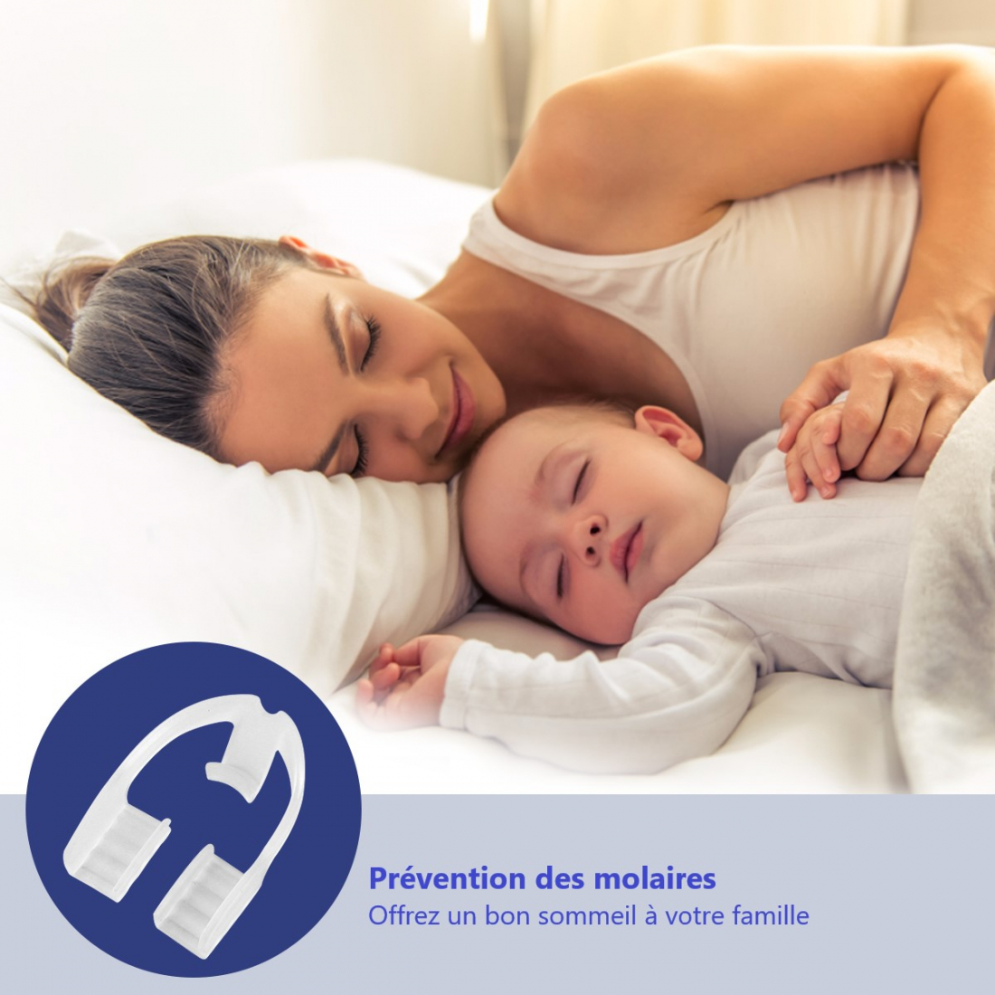 Dormeuse Bébé 'Anti-Snoring & Squeaking Mouthpieces'