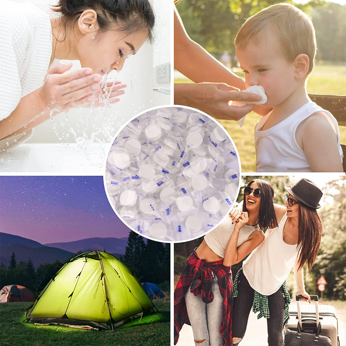 Lingettes nettoyantes 'Effervescent' - 100 Lingettes