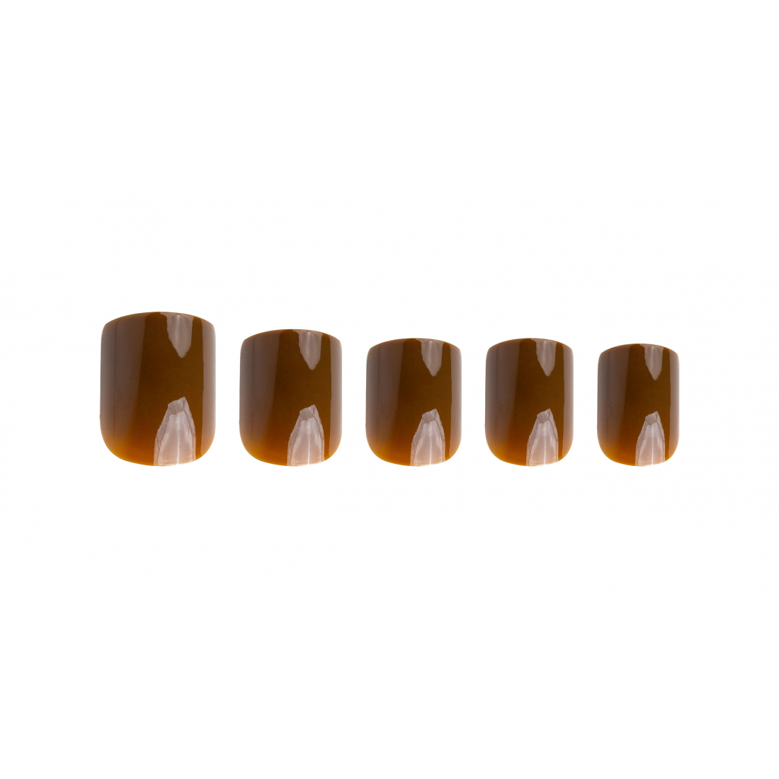 Faux Ongles 'Square' - Coco Brown 24 Pièces