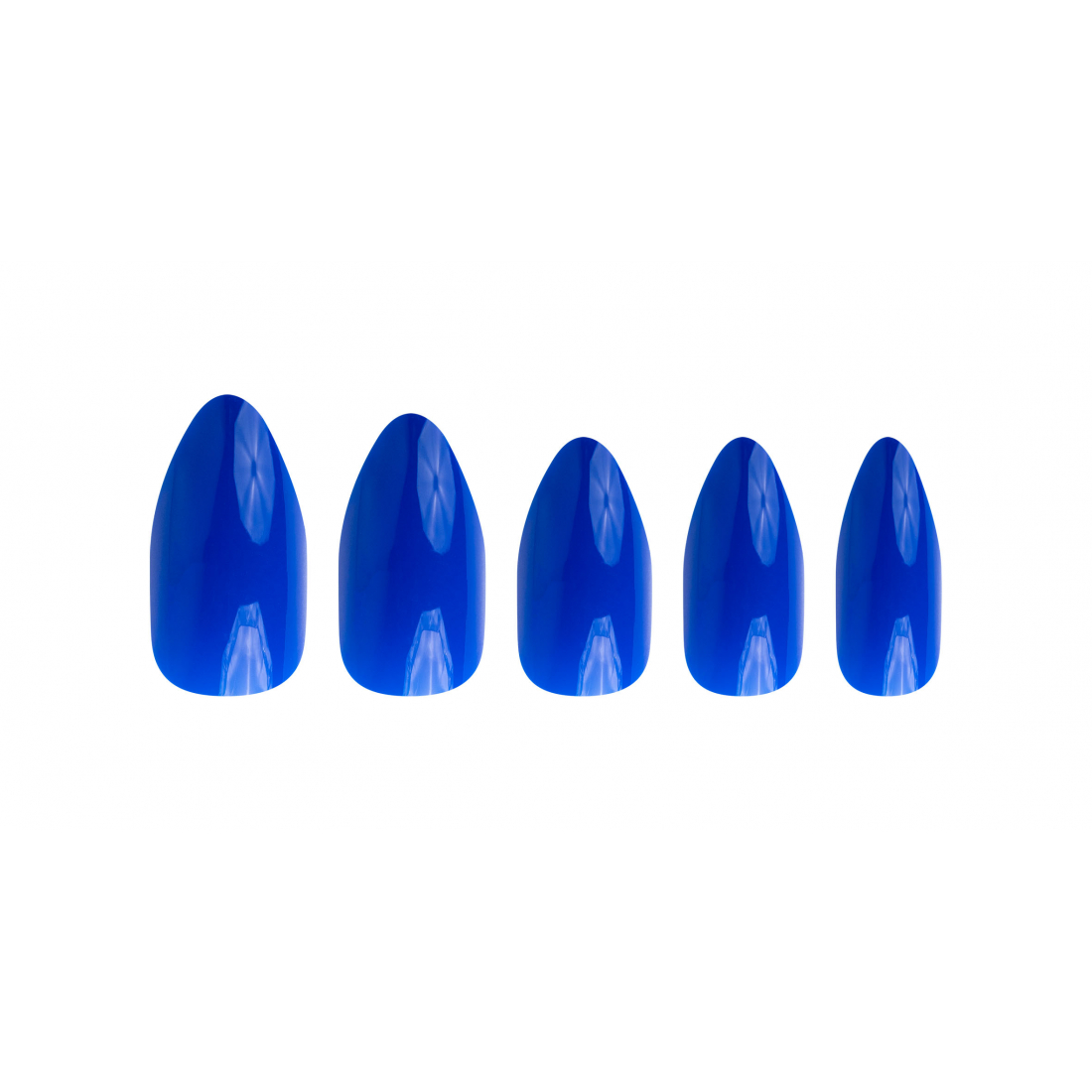 Faux Ongles 'Oval' - Electric Blue 24 Pièces