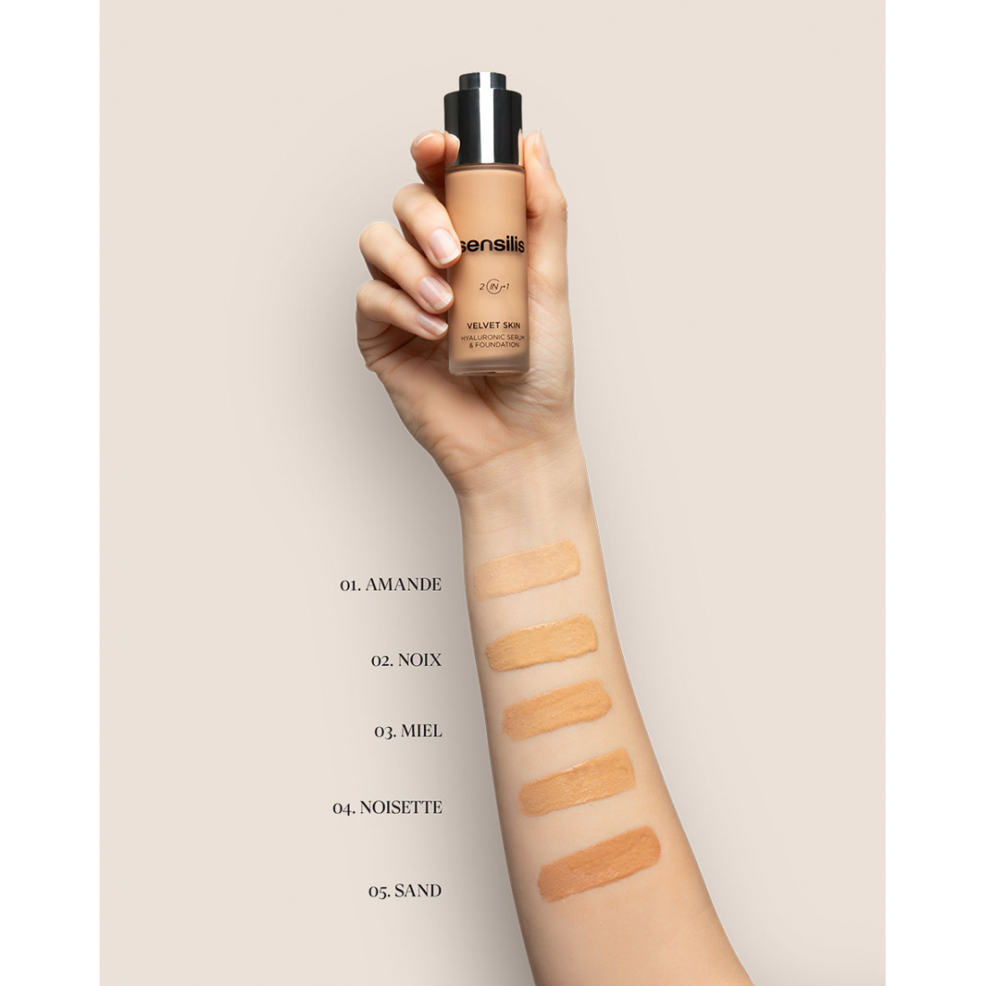 'Velvet Skin 2 in 1' Serum Foundation - 03 Miel 30 ml