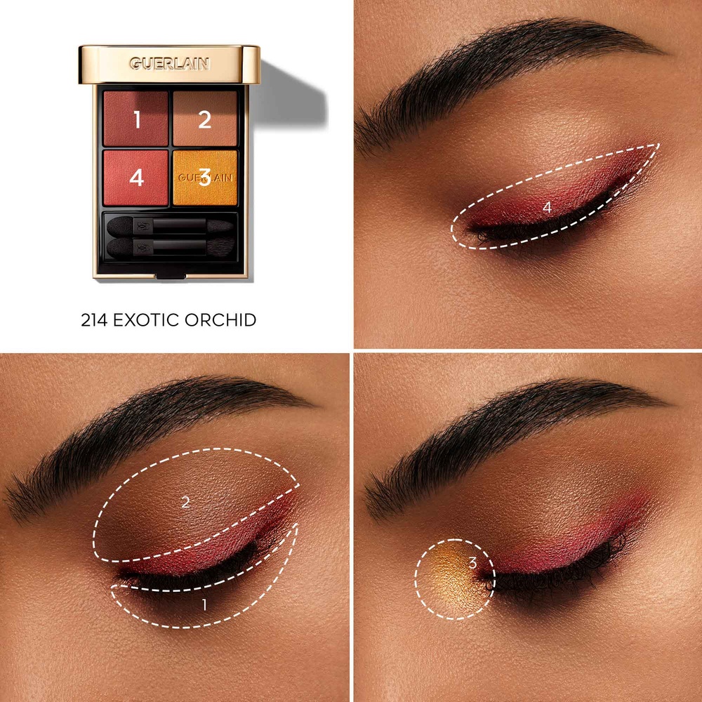 Palette de fards à paupières 'Ombres G' - 214 Exotic Orchid 6 g