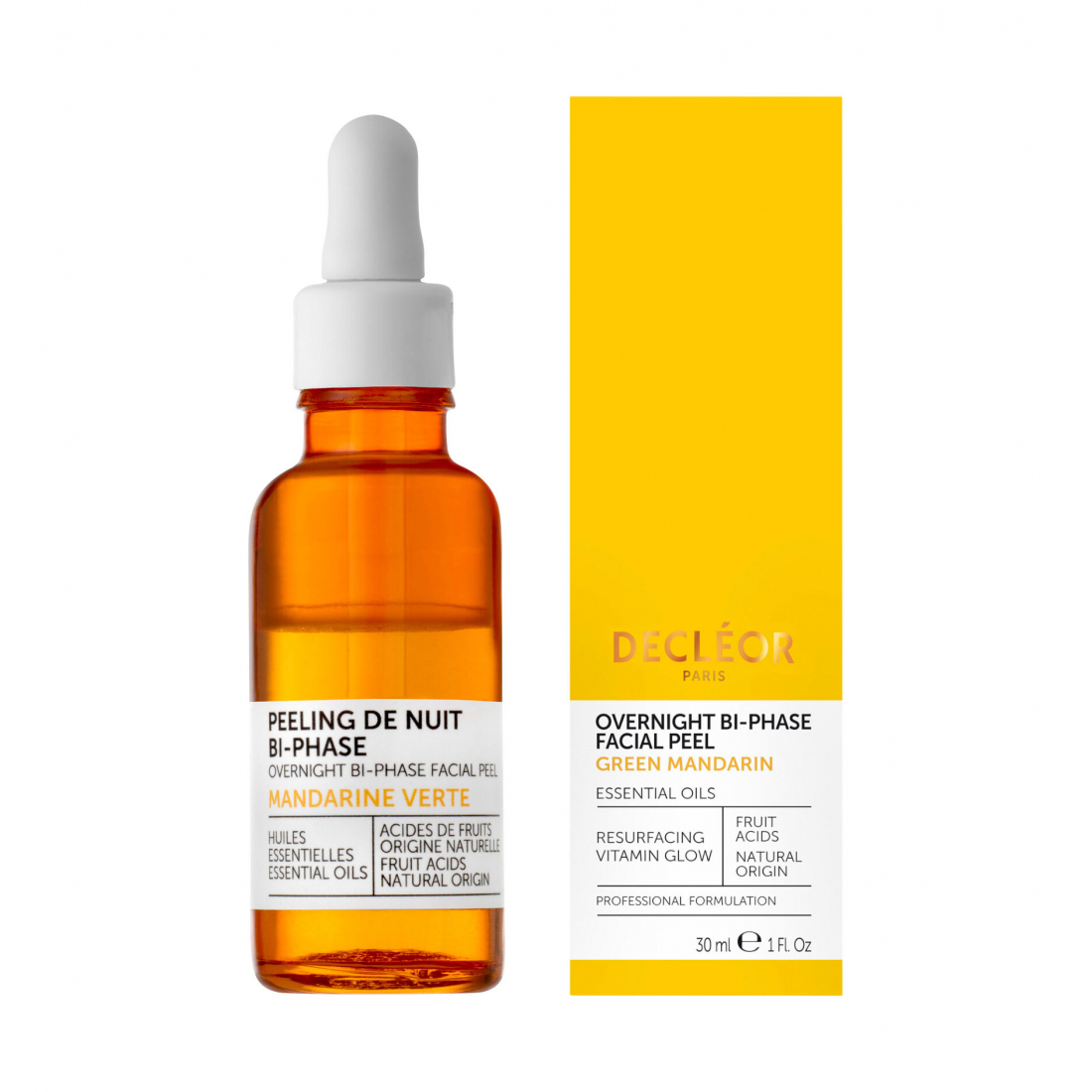 'Mandarine Verte Biphase' Night Peeling - 30 ml