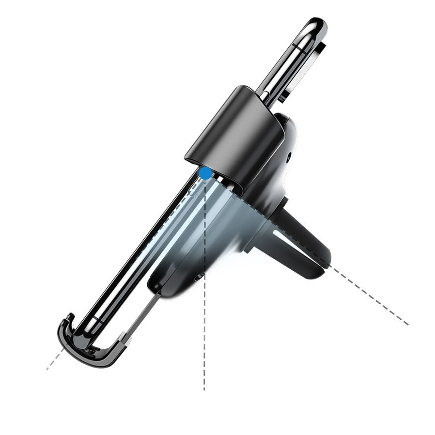 360° Rotating Car Air Vent Mount - Gold