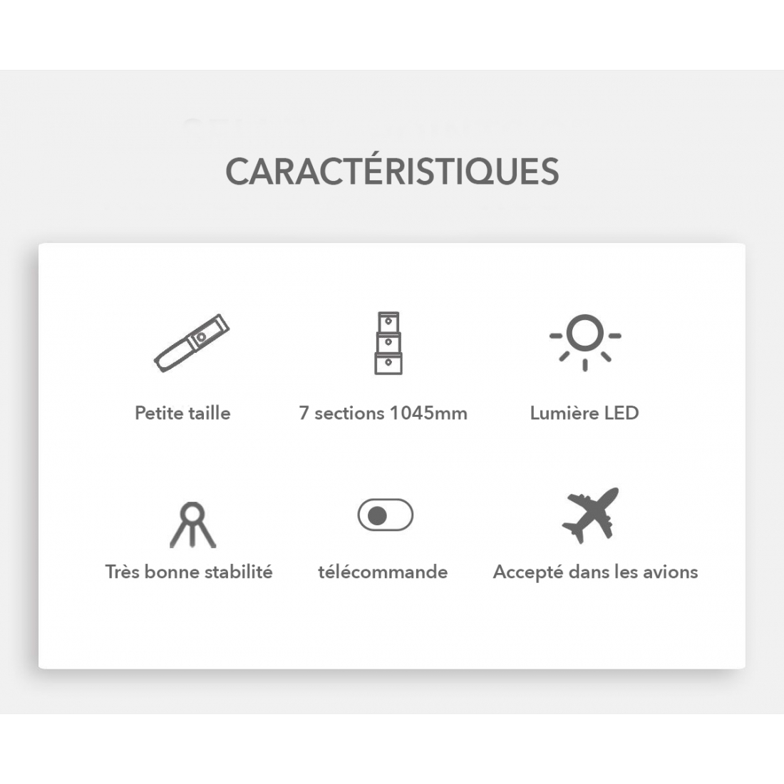 Mini foldable tripod Bluetooth self-adhesive stick with remote control and fill light shutter for iOS and Android - White