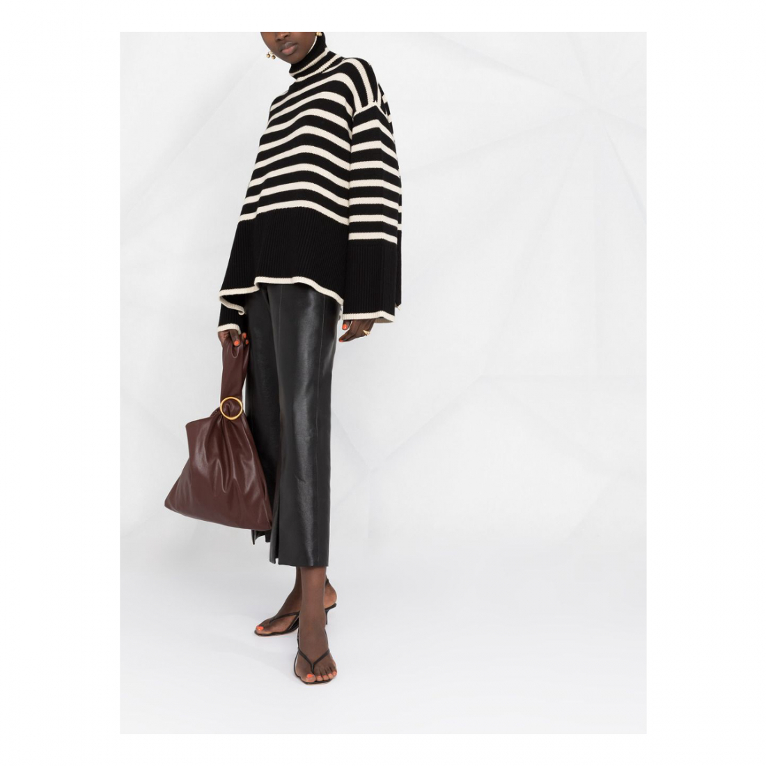 Pull à col roulé 'Signature Stripe' pour Femmes