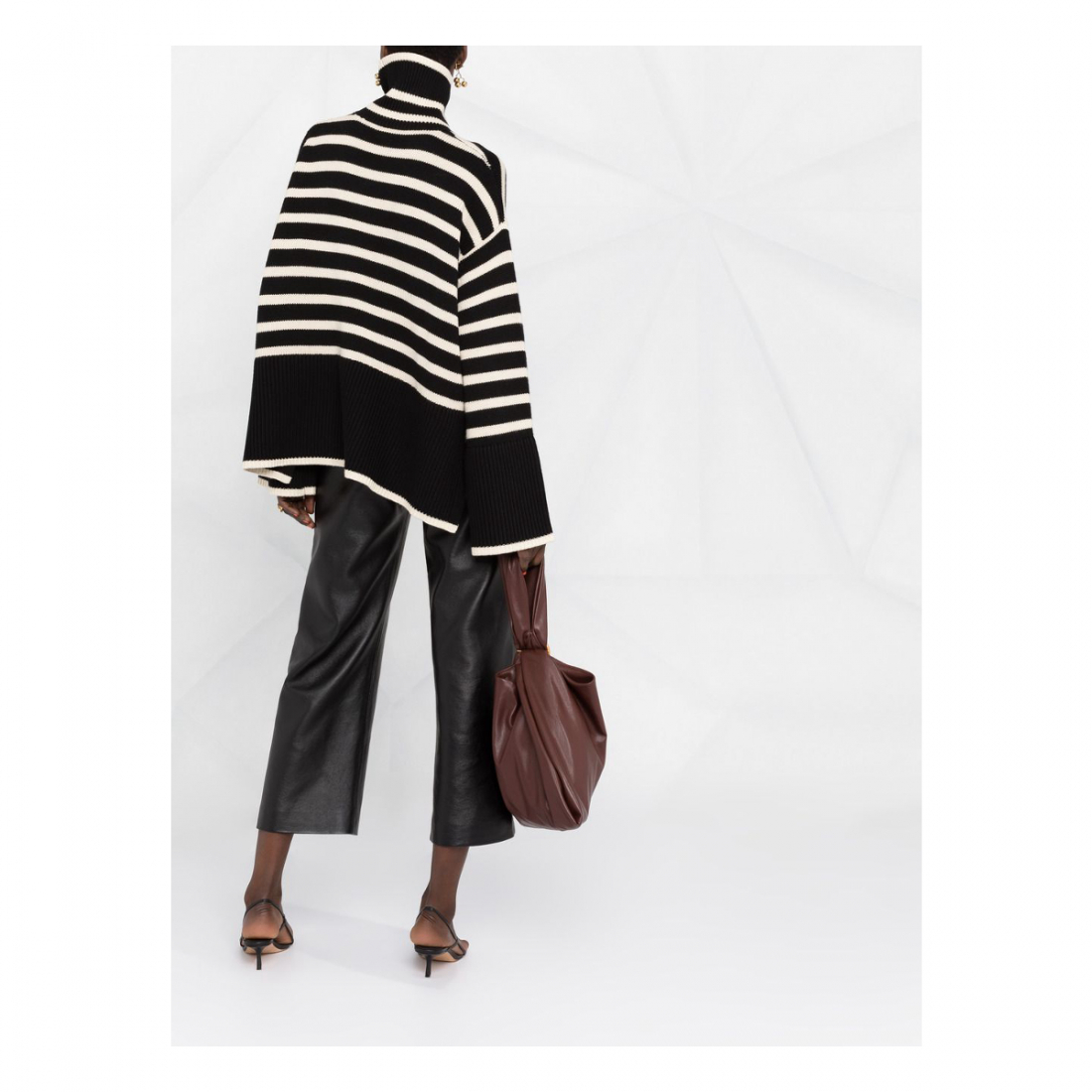 Pull à col roulé 'Signature Stripe' pour Femmes