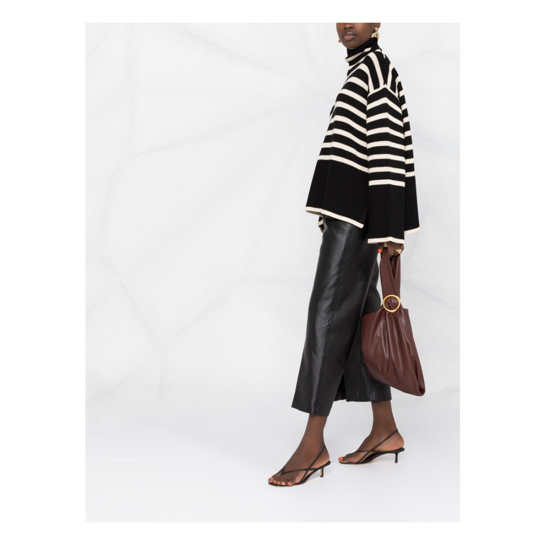 Pull à col roulé 'Signature Stripe' pour Femmes