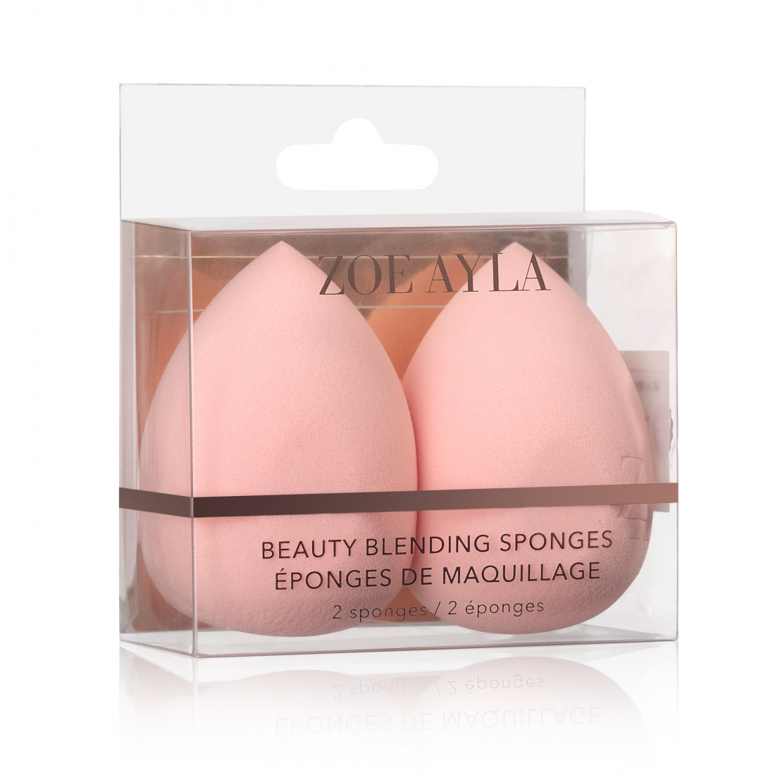 Éponge à maquillage 'Peach Beauty Blending' - 2 Pièces