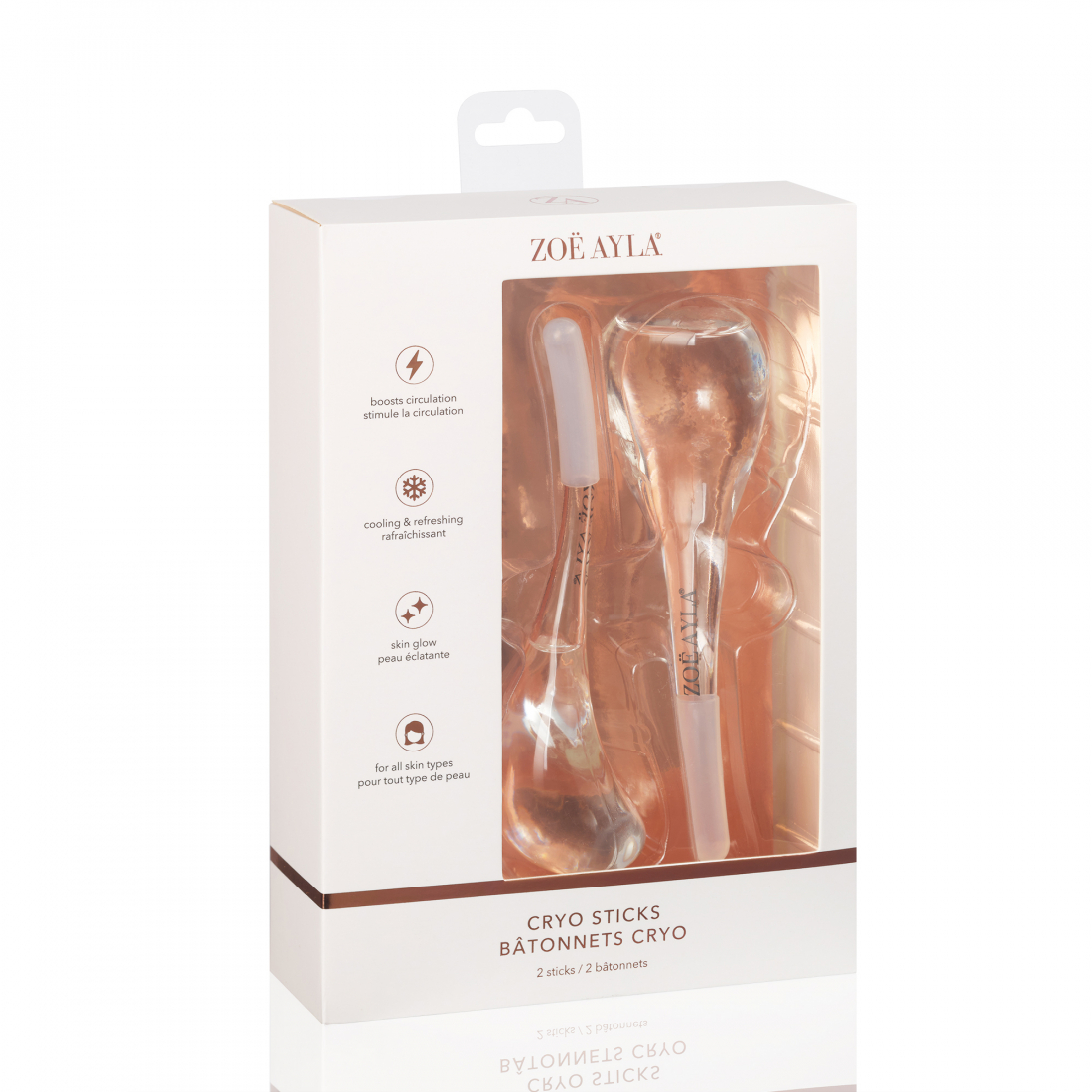 Masseur visage 'Cryo' - 2 Pièces