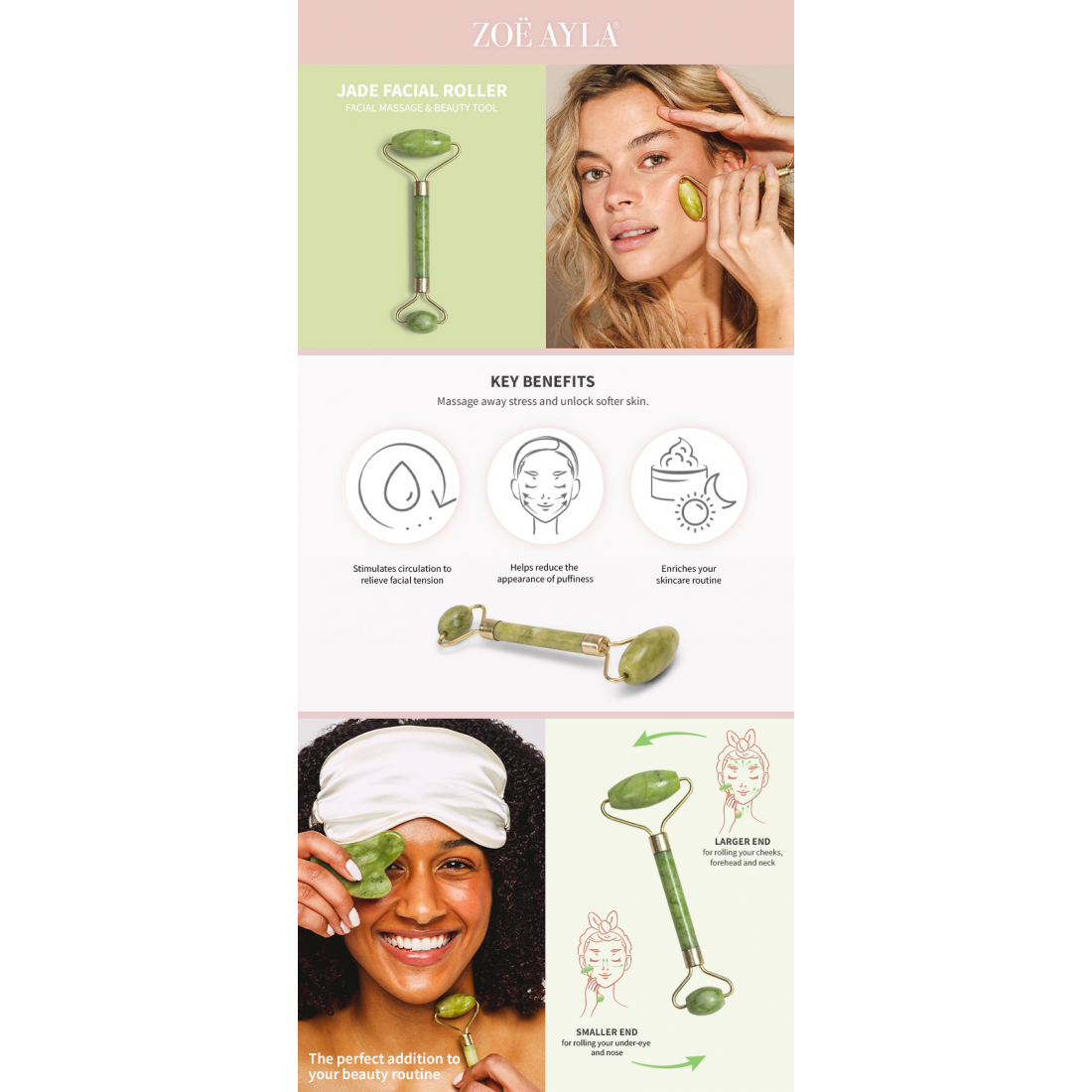 Roller visage 'Luxurious Jade Crystal'