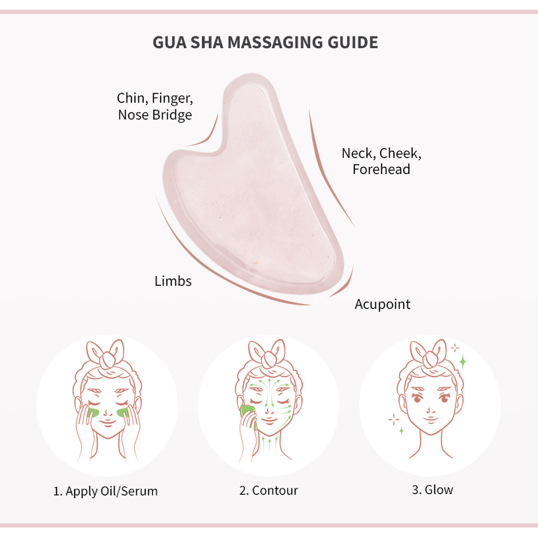 Gua Sha 'Rose Quartz'
