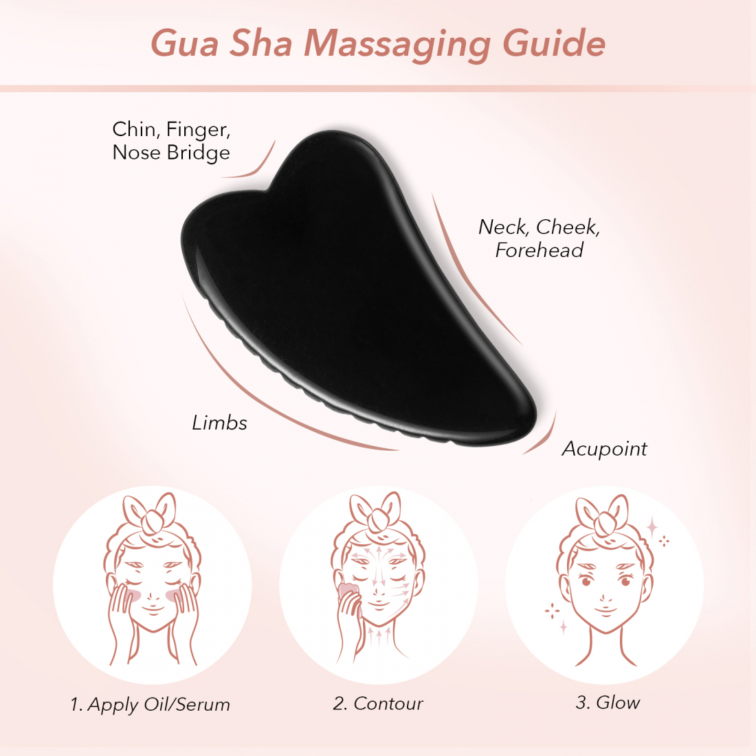 Gua Sha 'Obsidian with Teeth'