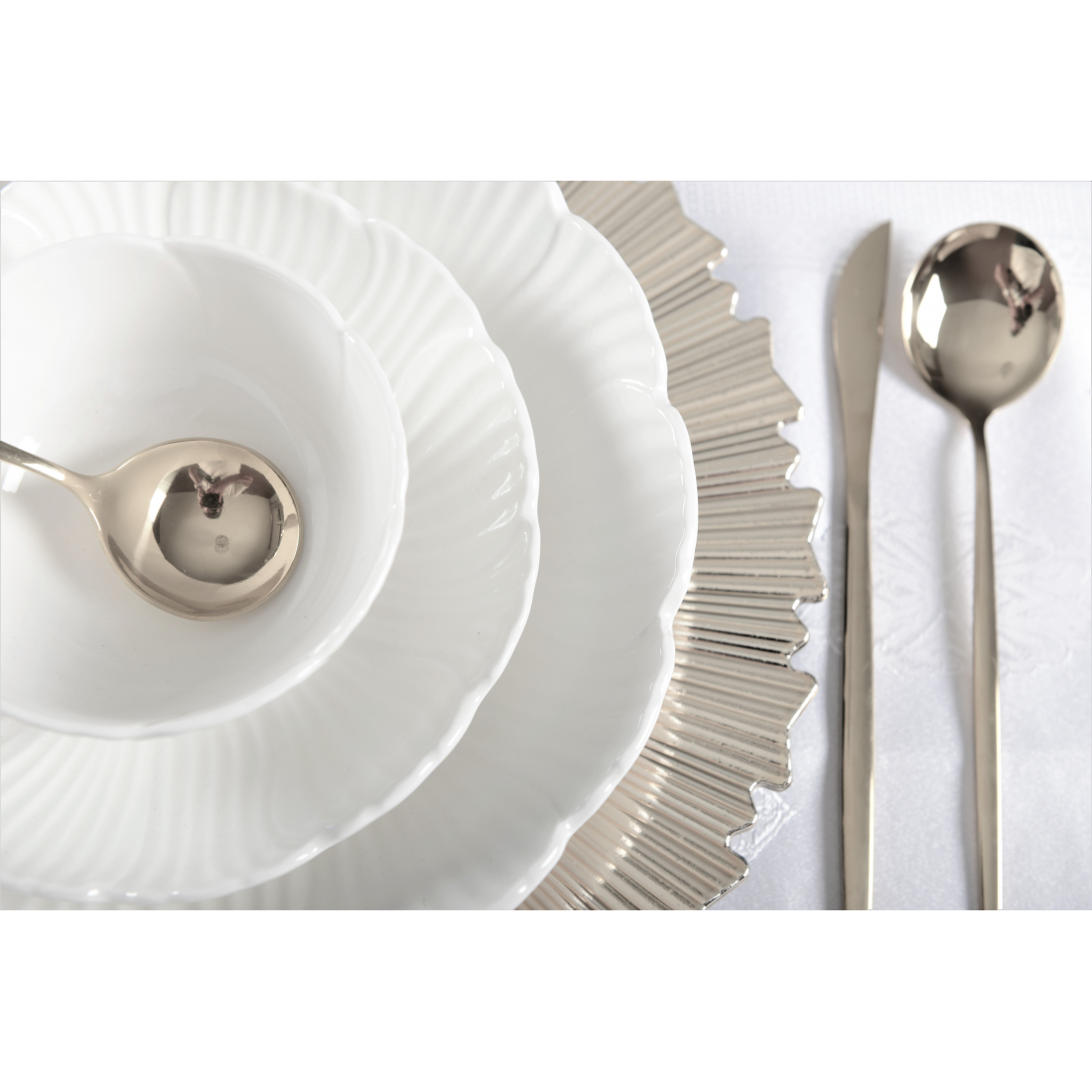 Shiny Silver Placemat