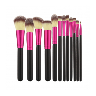 Set de pinceaux de maquillage - 12 Pièces