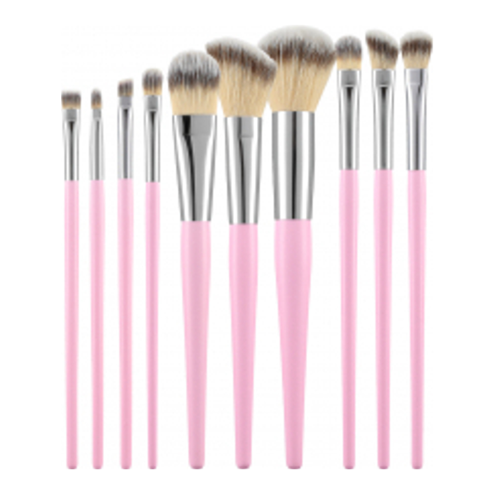 Set de pinceaux de maquillage - 10 Pièces