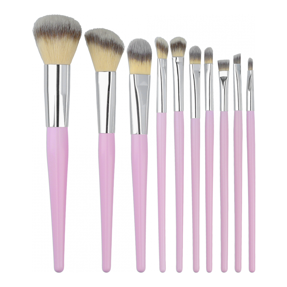 Set de pinceaux de maquillage - 10 Pièces