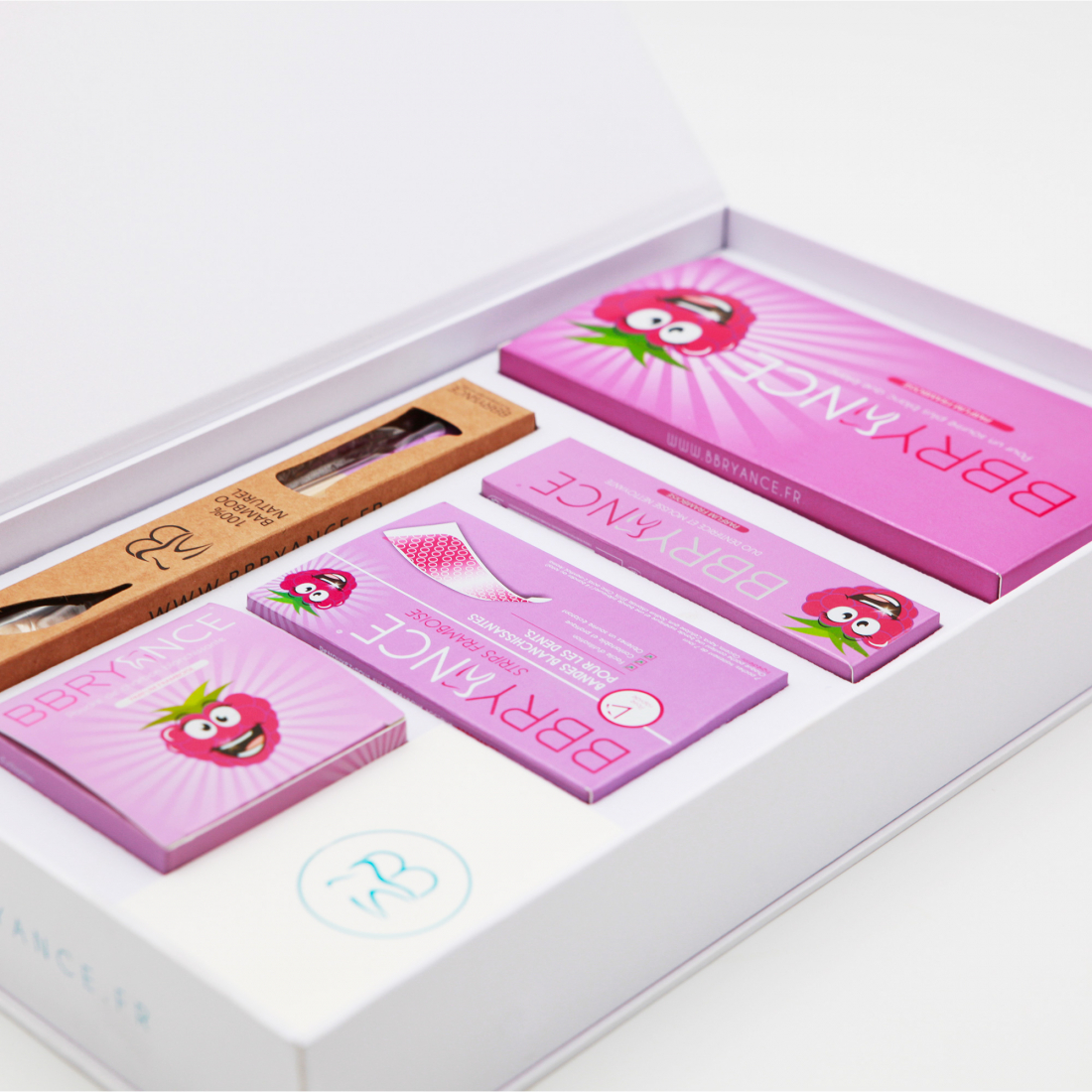 Set de soins dentaires 'Deluxe' - Raspberry 5 Pièces