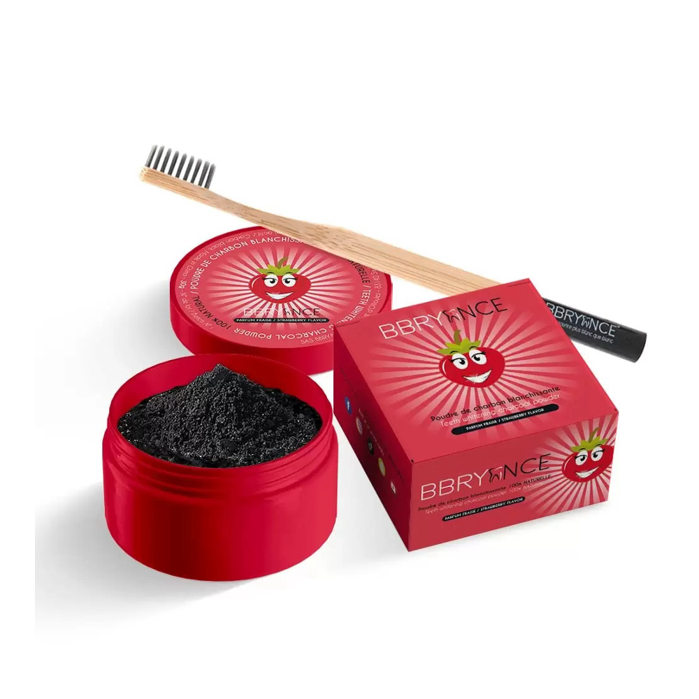 Charbon de bois blanchissant - Strawberry 30 g