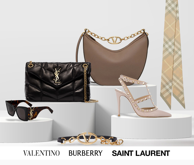 Valentino | Burberry | Saint Laurent