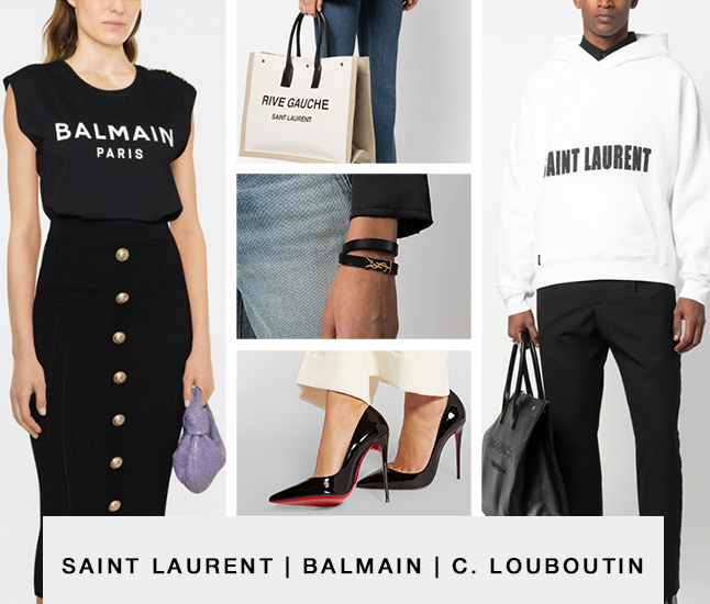 Saint Laurent | Balmain | Christian Louboutin