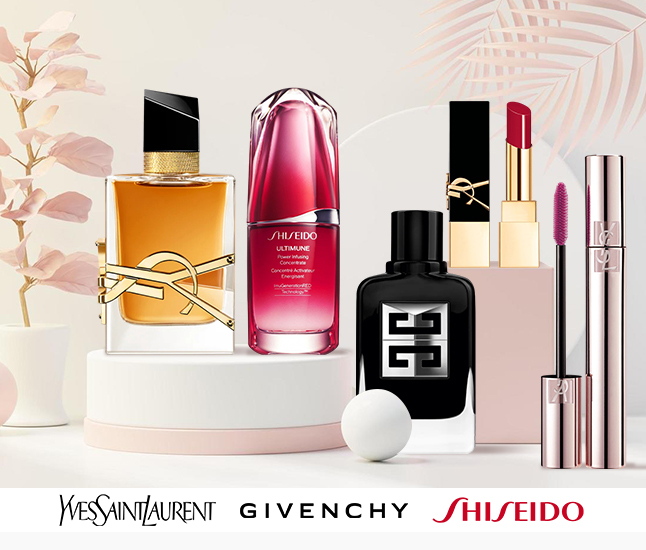 YSL | Givenchy | Shiseido