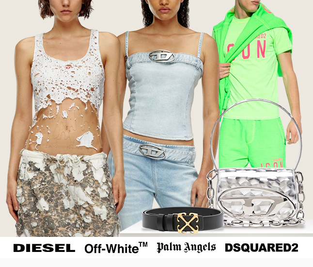 Diesel | Off-White | Palm Angels | Dsquared2