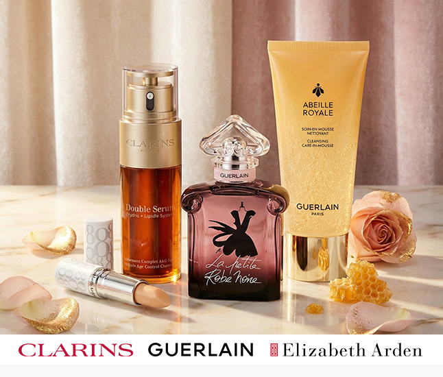 Clarins | Guerlain | Elizabeth Arden