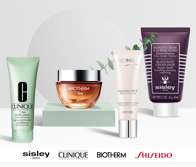 Sisley | Clinique | Biotherm | Shiseido
