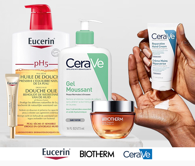 Eucerin | Biotherm | Cerave