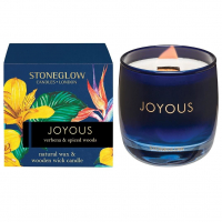 StoneGlow 'Verbena & Spiced Woods' Scented Candle - 210 g