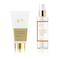 Skin Research Masque Peel-off, Sérum anti-âge 'Firming Gold + Pro Collagen' - 2 Pièces