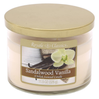 Candle-Lite Bougie 3 mèches 'Sandalwood Vanilla' - 326 g