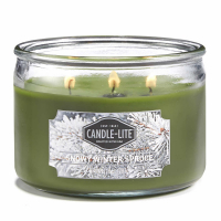 Candle-Lite Bougie 3 mèches 'Snowy Winter Spruce' - 283 g