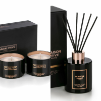 Maison Privé 'Peony & Blush Suede, Black Amber & Ginger Lily' Diffuser, Scented Candle - 120 ml 170 g
