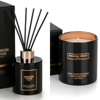 Maison Privé Bougie, Diffuseur 'Black Amber & Ginger Lily, Peony & Blush Suede' - 120 ml 255 g