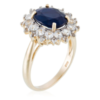 Paris Vendôme Women's 'Soleil Bleu' Ring
