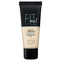 Maybelline 'Fit Me! Matte + Poreless' - 101 True Ivory, Foundation 30 ml