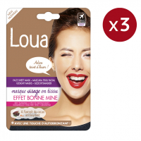 Loua 'Effet Bonne Mine' Face Tissue Mask - 3 Pack, 1 Pieces