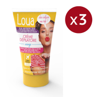 Loua 'Visage' Face Depilatory Cream - 40 ml, 3 Pack
