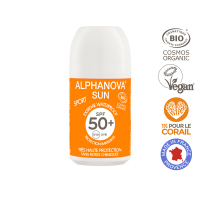 Alphanova Crème solaire en rouleau 'Bio Très Haute Protection SPF 50+' - 50 g