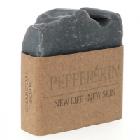 Pepperskin Savon antiacnéique 'Noir' - Charcoal 100 g