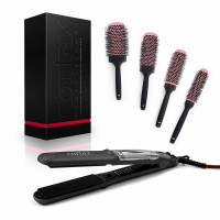 Cortex 'Steamliner' Hair Brush Set - Black 5 Pieces