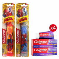 Colgate Set de soins dentaires 'Spiderman' pour Enfants - 5 Pièces