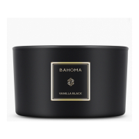 Bahoma London Bougie 3 mèches 'Obsidian' - Vanilla Black 400 g