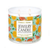 Charmed Aroma 'Orange Pomegranate' Candle Set - Necklace Collection 500 g